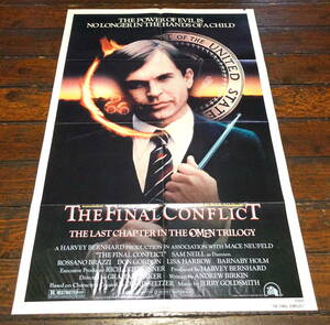海外版映画ポスター【OMEN III: THE FINAL CONFLICT】1981年初公開版/オーメン 最後の闘争/サム・ニール/ホラー