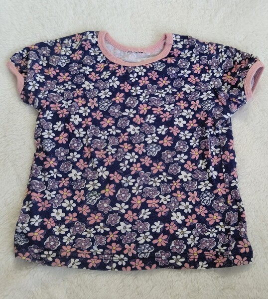 ベビー服80 半袖Tシャツ 花柄 トップス ベビー服