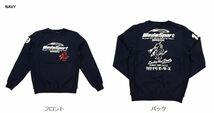 Tedman×カミナリ×WedsSport 爆走坂東組 テッドマン カミナリモータース トリプルコラボ トレーナー(XL)+片ナップ袋 WEDSSW-01 SUPER GT_画像4