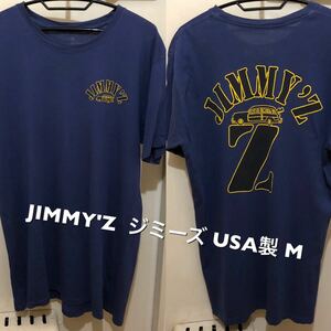 Mサイズ！USA製JIMMY'Z ジミーズ 古着半袖Tシャツ ネイビー 上野商会 サーフ サーファー サーフィン スケボー スケーター