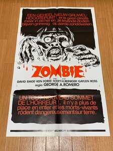 zombi overseas edition original poster George *A*romero direction da rio *arujento ultra rare DAWN OF THE DEAD 1978 year 