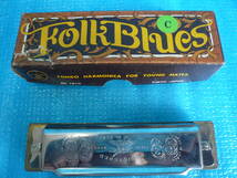 ●ハーモニカ●TOMBO FOLK BLUES HARMONICA　箱入り・栞付　＃当時物_画像4