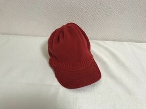  beautiful goods genuine article Tomorrowland tomorrowland wool knitted Work Casquette hat red red men's lady's suit business made in Japan travel travel 