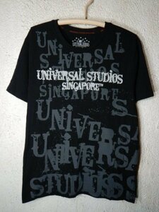 to2760　UNIVERSAL　STUDIO SINGAPORE　ユニバーサル　スタジオ　シンガポール　半袖　ロゴ　プリント　デザイン　tシャツ　ユニバ　人気