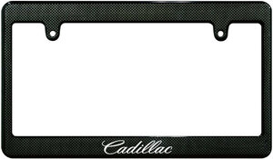 【新品・即決】カーボン調 ナンバーフレーム Cadillac キャデラック 汎用