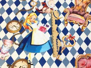 アリス ディズニー 生地 幅110x50cm プリンセス 綿