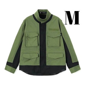 レディース M OLIVE【GUxUNDERCOVER ミリタリージャケット UNDERCOVER +X ジーユー x アンダーカバー ミリタリージャケット 超大型店限定】