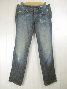 ディーゼル DIESEL CUDDY WASH 0062S パンツ デニム ジーンズ ボタンフライ ダメージ加工 ウォッシュ加工 ブルー 26