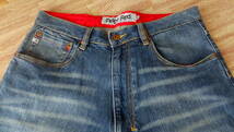 90’s Indigo Red 古着 インディゴレッド I☆RED デニムパンツ ジーンズ Jeans 34 ストレッチ有_画像6