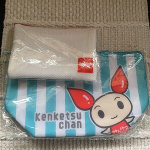 けんけつちゃん 保冷音バッグとけんけつちゃん×くろくま メッシュポーチ