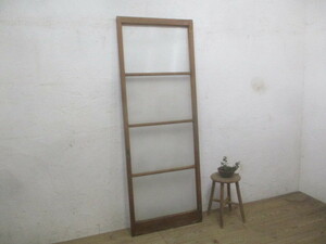 taQ865*[H182cm×W66,5cm]* molding glass. old tree frame sliding door * fittings sash housing retro Vintage L under 