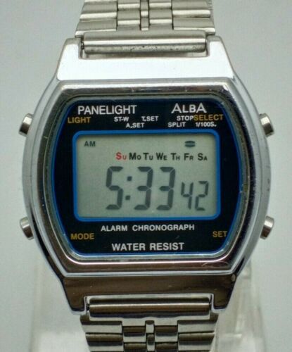 Watches RARE Vintage Seiko Alba watch y709-4000 70s Cronograph Service  Alert 