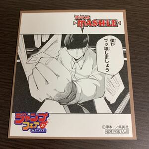 ジャンプフェアINアニメイト 2021 ミニ色紙　MASHLE マッシュル　非売品　ジャンプ