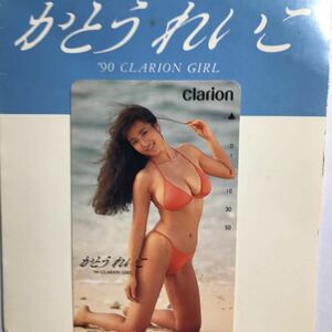  Kato Reiko 1990 Clarion девушка телефонная карточка 
