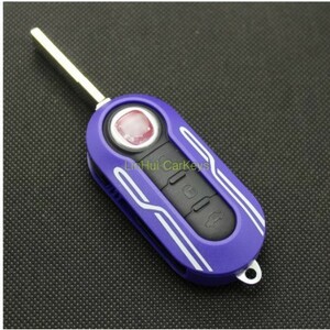 R2073:PINECONE for FIAT 500 PANDA PUNTOBRAVO car key case 3 button no- cut brass blade remote keeper pull ABS shell 1PC