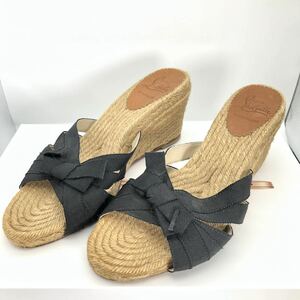 クリスチャンルブタン リボン サンダル パンプス 靴 正規品