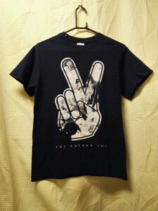 011　バンドTシャツ　ゴールエンエイジ　Ｍ ネイビー　golden age テキサスハードコア