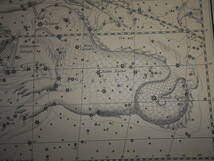 即決イギリス1842年『ミドルトン星図帳』アンティーク、天文、宇宙、星座早見盤、銅版画、Star map, Planisphere, Celestial atlas_画像7