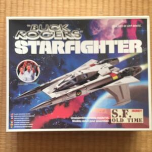 Buck Rogers back Roger s Star Fighter not yet constructed plastic model 