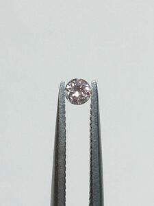 天然ピンクダイヤモンド　LIGHT PINK I-1 0.060cts 中央宝石研究所鑑定付き 