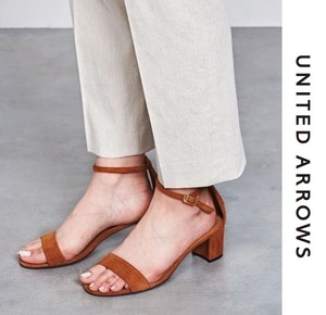 # супер-скидка #UNITED ARROWS/ United Arrows # коричневый n ключ каблук сандалии # светло-коричневый /37.5