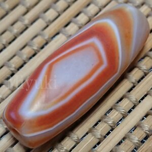 Moritototenju AW05361 Agate Tenju 39x14mm Spear Pearl Line Tenju Eye Hear