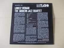 P6160　即決　LPレコード　モダン・ジャズ・カルテット THE MODERN JAZZ QUARTET『LONELY WOMAN』　輸入盤　US盤_画像2