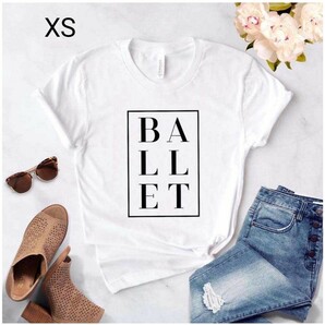 バレエ　白　Tシャツ　XS　新品
