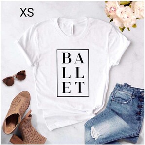 バレエ 白 Tシャツ XS 新品