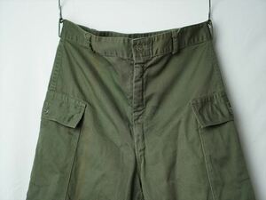 40s50s60s Vintage military cotton tsu il cargo pants olive 