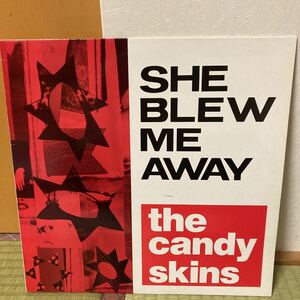 the candy skins、she blew me away、12インチ、ポストカード付き、ギターポップ、インディロック、90's rock