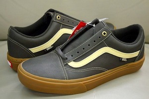 新品未使用 VANS バンズ OLD SKOOL PRO BMX オールドスクール プロ BMX レザー VN0A45JU10L DENNIS OLIVE オリーブ US10.5 28.5センチ