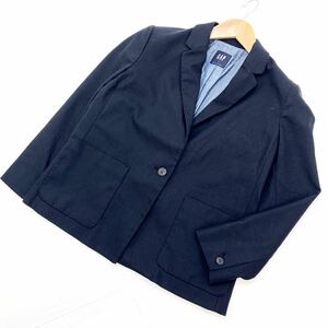 # Gap GAP dark blue lady's tailored jacket S navy navy blue blur .... put on .... one sheets! through year!#E139