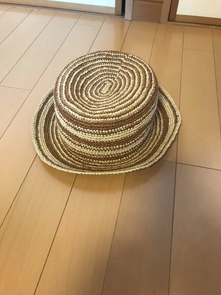 GENUINE RAFFIA 麦わら帽子/ストローハット Shipsで購入 Made in Italy サイズ57 M 7 1/8