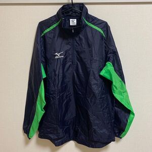 【XXL相当】MIZUNO ウィンドブレーカー ハーフジップ ミズノ トレーニングウェア ランニングウェア ネイビー グリーン 筋トレ
