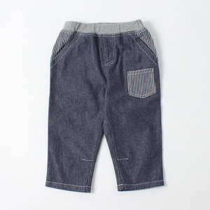  новый товар 3can4on поддельный Denim & Hickory брюки 8 минут длина темно-синий ( задний сторона полоса ) 14(140cm) обычная цена 3289 иен 