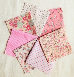 カット済 USAコットン ミニ カットクロス 7枚 セット サイズ 25cmx25cm 前後 7-16