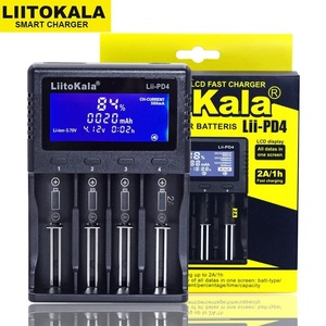 Liitokala Lii-Pd4 Аккумуляторная зарядное устройство 18650 26650 21700 18350 AAA 3,7 В / 3,2 В / 1,2 В / 1,5 В лития nimh Батарея d