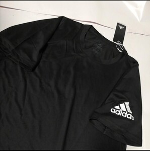 adidasTシャツ サイズL普段着トレーニングウェアジムスポーツサッカーランニング薄手Tシャツ重ね着にも未使用アディダスサイズL