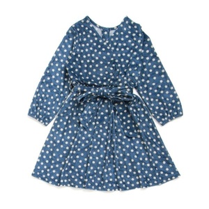  new goods apres les coursa pre re cool 2WAY dot kashu cool One-piece blue blue navy blue for children Kids 90 size baby girl tops 