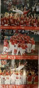 3 штуки Chugoku Shimbun -2016 2017 2017 Hiroshima Toyo Carp Se League Poster запускается (не продается редко!)