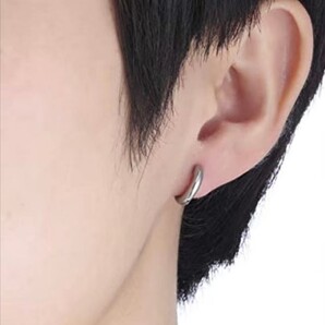 【新品未使用】シルバーフープピアス ステンレス 1ペア(2個)