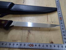 『G24N』WESTERN シースナイフ　アメリカカスタムナイフメーカー　フィレナイフ？　_画像9