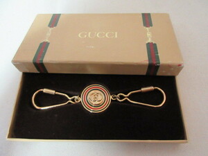  Gucci GUCCI Sherry key holder kalabina×2 box attaching ( used )