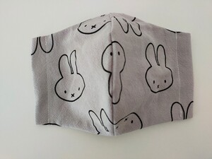 ハンドメイド 大人 うさぎ(グレー)