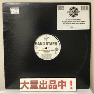 DJ Premier BEAT!!! USオリジナル盤【Gang Starr】『Nice Girl, Wrong Place / Rite Where U Stand feat. Jadakiss』Jeru O.C. Group Home