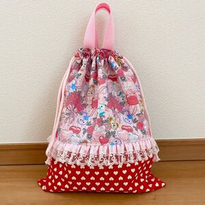 ハンドメイド 体操着袋 体操着入れ 巾着袋 体操服袋 お着替え袋 ダッフィーフレンズ ステラルー