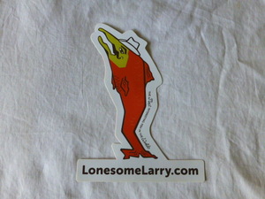 LonesomeLarry ステッカー LonesomeLarry THE Most INTERESTING FISH IN THE World Idaho Fish＆Wild Life トラウト TROUT アイダホ USA