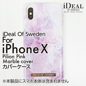  free shipping new goods unused iDEAL OF SWEDENs muff . case Pilion Pink Marble fo iPhone X