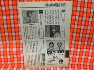 CN18339◆切抜き◇南野陽子松尾雄治◇スケバン刑事・決死の戦い！ウラ秘孔を突け・世界まるごとHOWマッチ